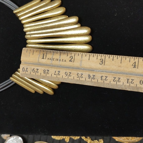 Brass Statement Necklace - Picture 5 of 6